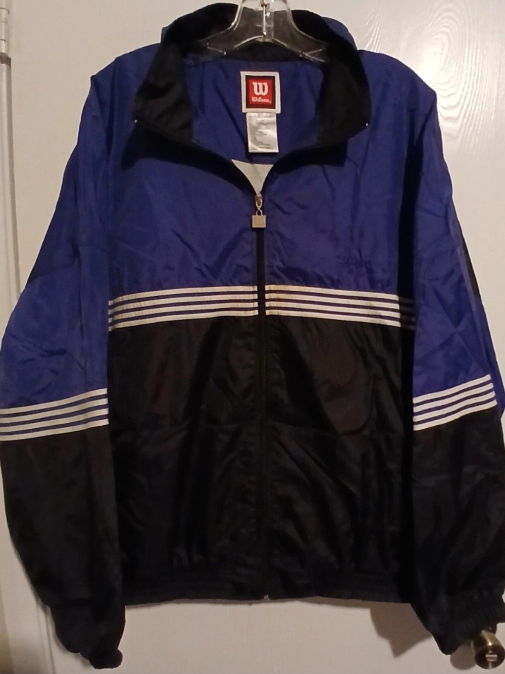 Wilson Men’s Blue and Black Track Jacket